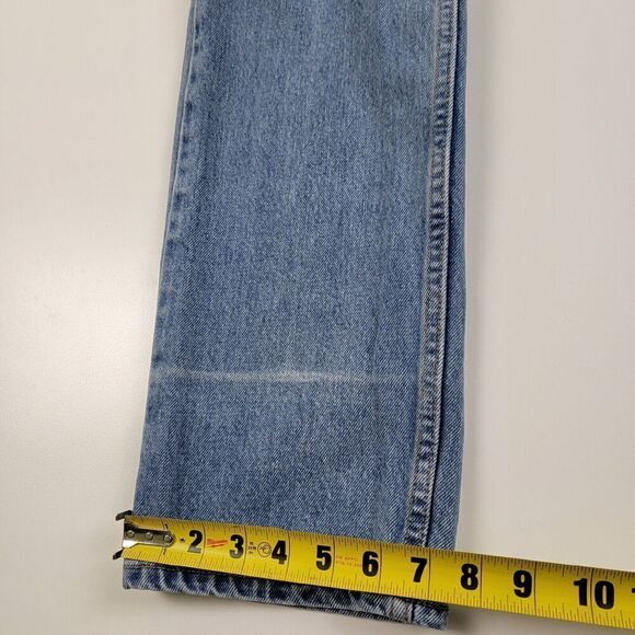 Vintage 90s Levis 505 Jeans Men 31x32 Blue Straight Leg Distressed Grunge - Picture 8 of 15